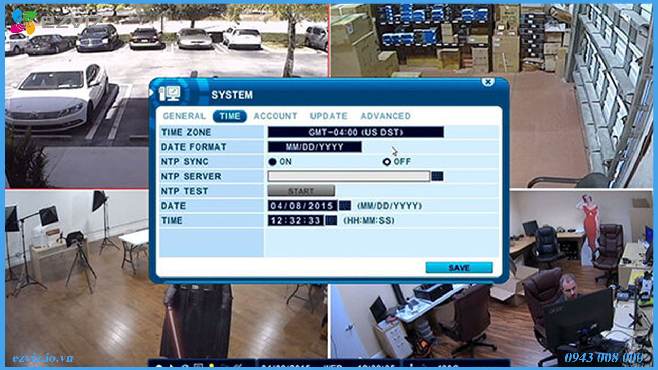 Cài Đặt Múi Giờ Camera Ezviz