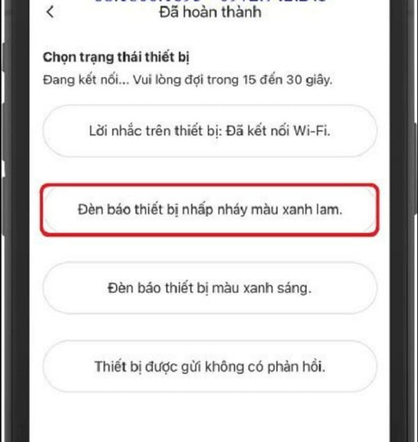 Cấu hình thành công