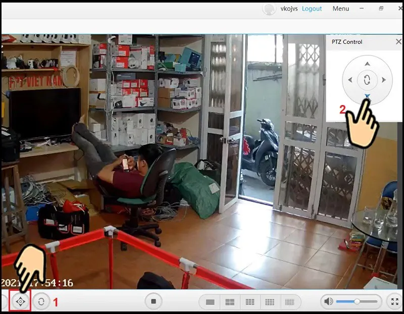 Điều khiển góc quay camera EZVIZ ngay trên PC