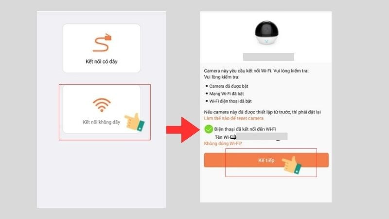 Kết nối camera EZVIZ với WiFi