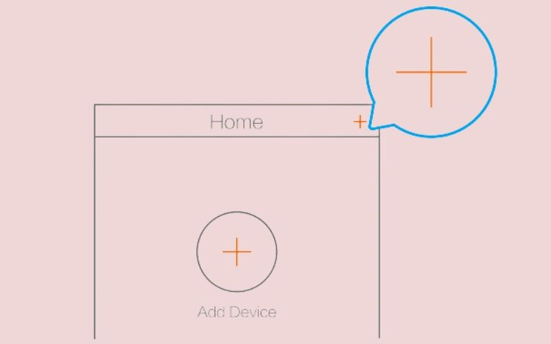 Mở ứng dụng EZVIZ và chạm dấu cộng để thêm camera C6N mới
