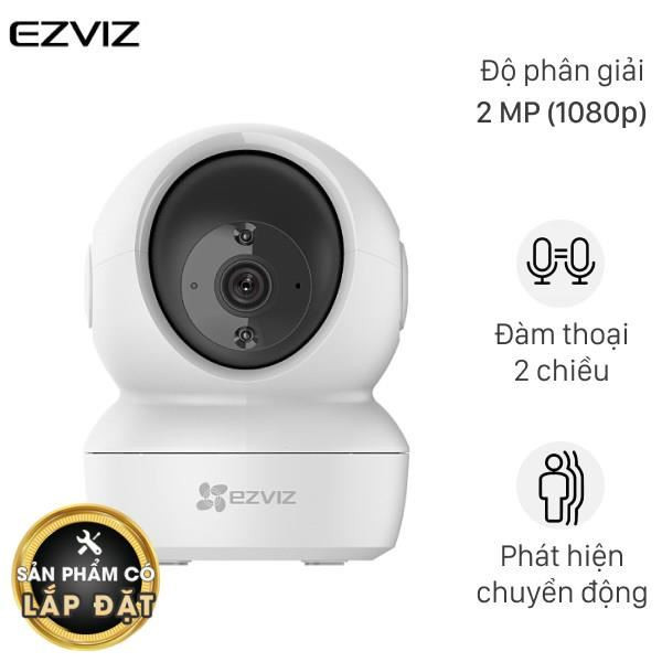 Camera EZVIZ H6C 2MP trong nhà, Smart IR và AI phát hiện người, góc xoay linh hoạt