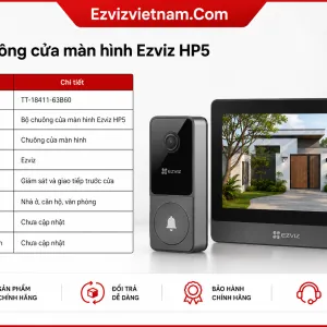 Bộ chuông cửa màn hình Ezviz HP5