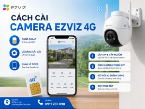 Cách cài camera Ezviz 4G