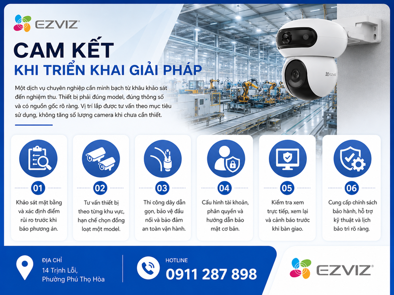 Cam kết khi triển khai giải pháp