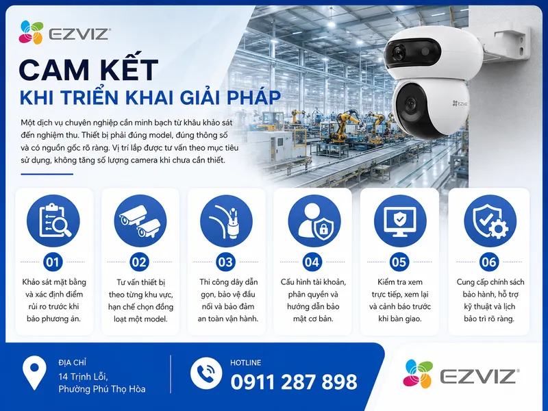 Cam kết khi triển khai giải pháp