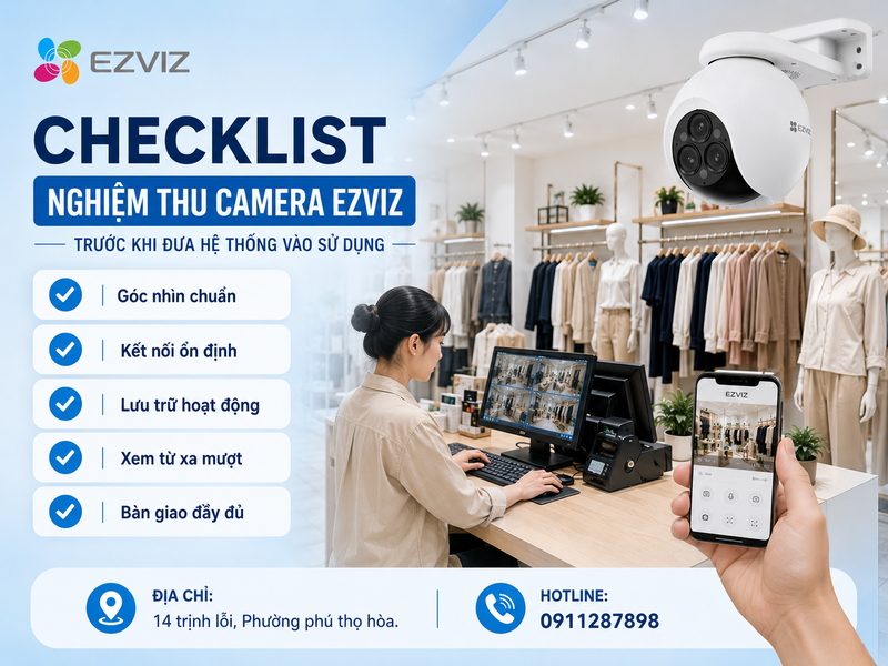 Checklist nghiệm thu trước khi đưa hệ thống vào sử dụng