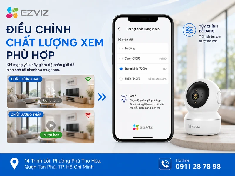 Điều chỉnh chất lượng xem phù hợp