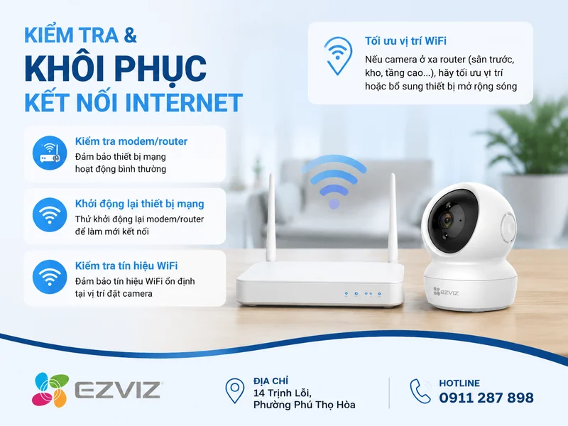 Kiểm tra và khôi phục kết nối Internet
