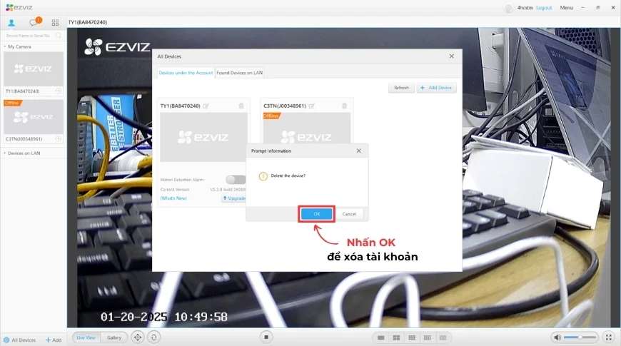 Kiểm tra và xác nhận yêu cầu qua Email để hoàn tất