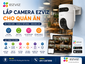 Lắp camera Ezviz cho quán ăn