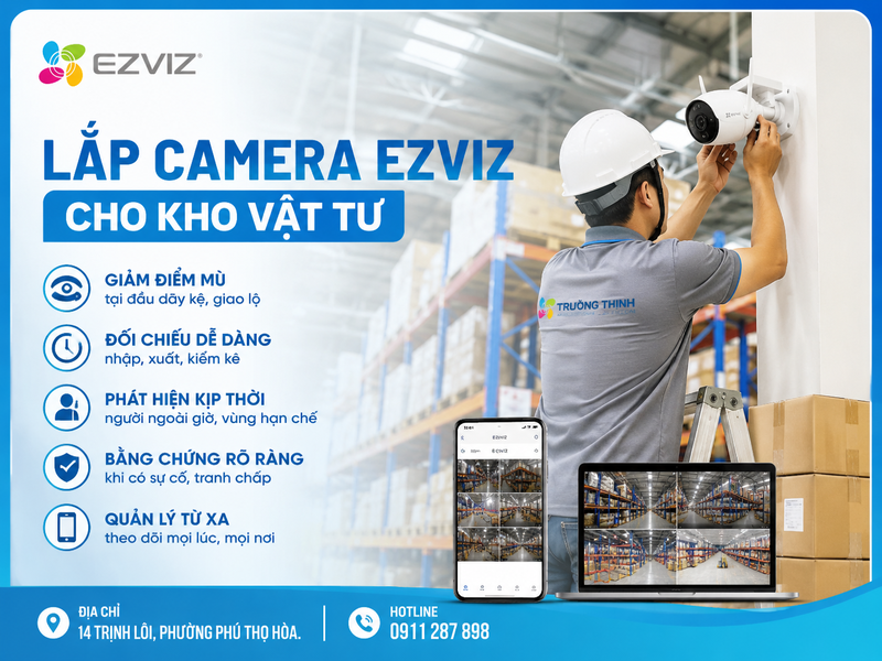 Lý do kho vật tư cần một hệ thống camera được thiết kế riêng