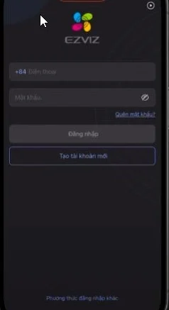 Mở ứng dụng Ezviz