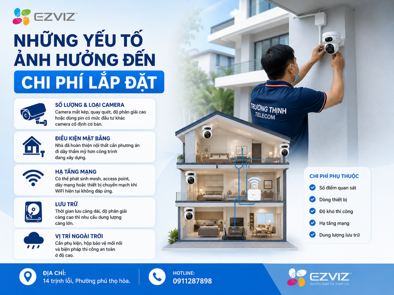 Những yếu tố ảnh hưởng đến chi phí lắp đặt