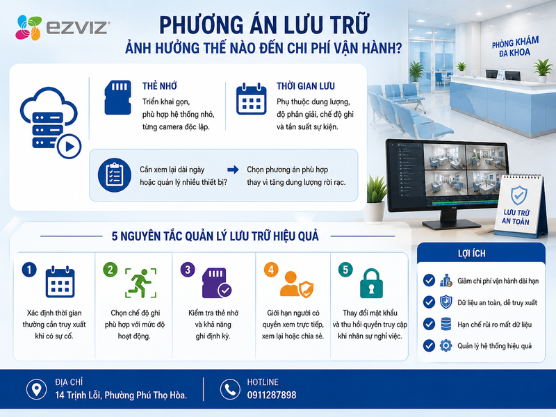 Phương án lưu trữ ảnh hưởng thế nào đến chi phí vận hành?