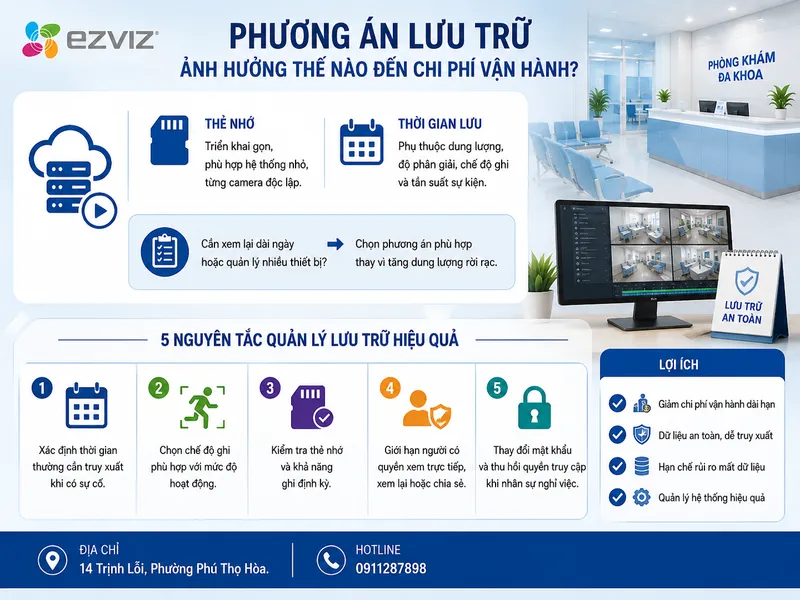 Phương án lưu trữ ảnh hưởng thế nào đến chi phí vận hành?