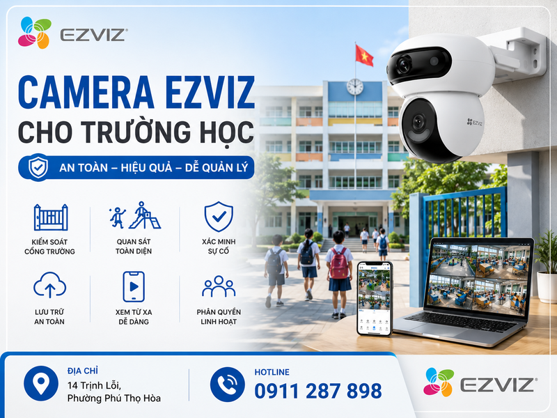 Vì sao trường học cần một hệ thống camera đáng tin cậy?