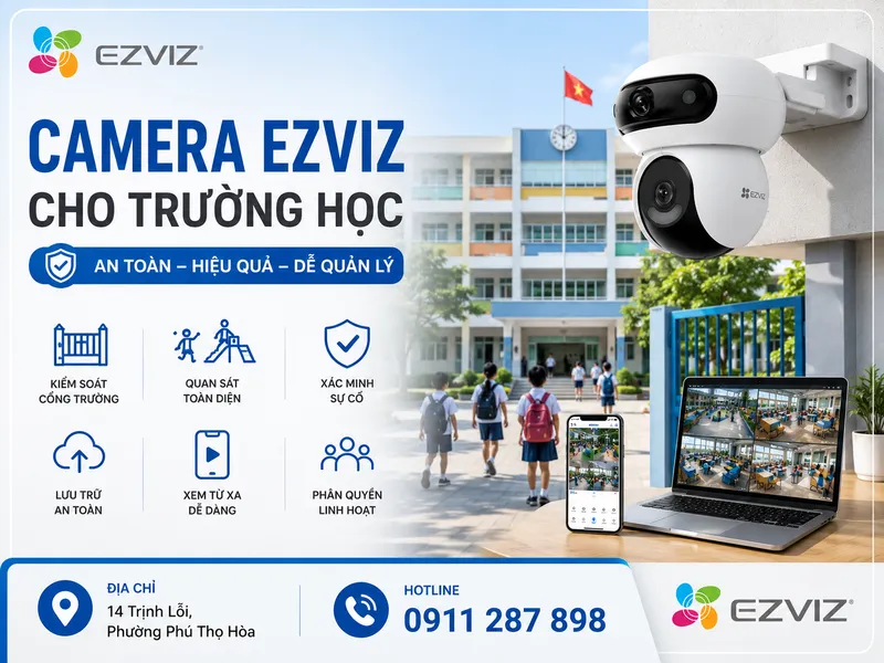 Vì sao trường học cần một hệ thống camera đáng tin cậy?