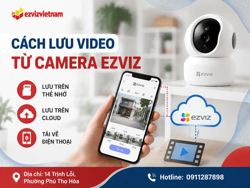 Cách lưu video từ camera Ezviz