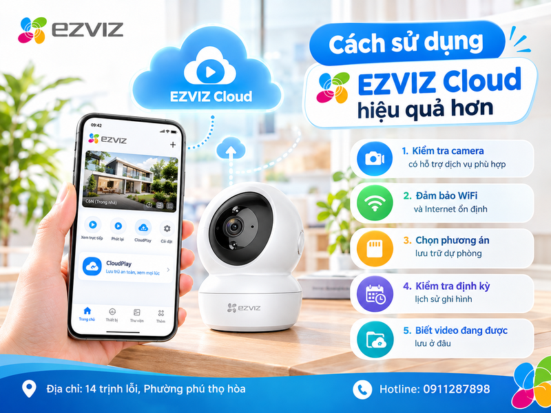 Cách sử dụng Ezviz Cloud hiệu quả hơn