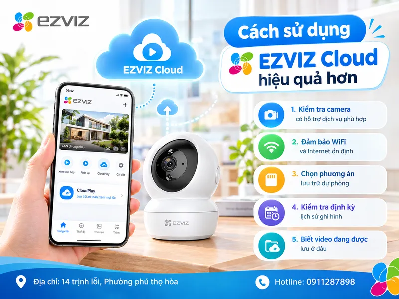 Cách sử dụng Ezviz Cloud hiệu quả hơn