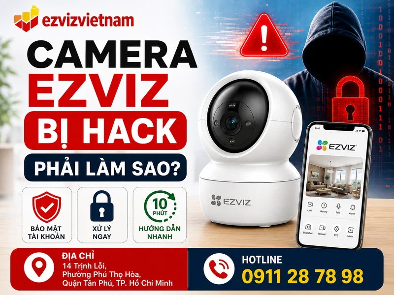 Camera Ezviz bị hack phải làm sao