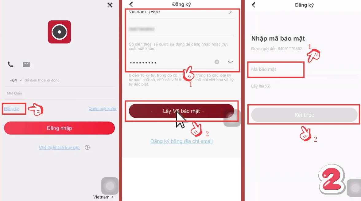 Đăng nhập ứng dụng Hik-Connect
