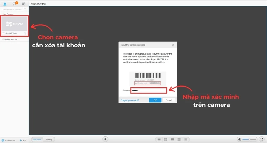 Đăng nhập website EZVIZ