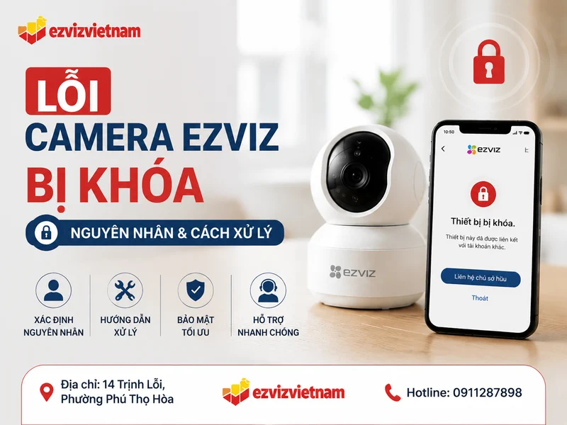 Lỗi camera Ezviz bị khóa