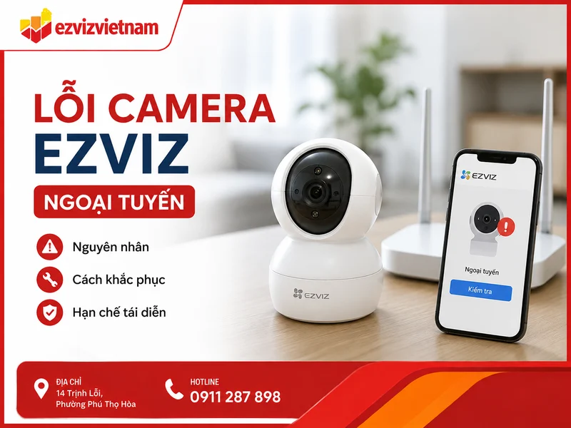 Lỗi camera Ezviz ngoại tuyến