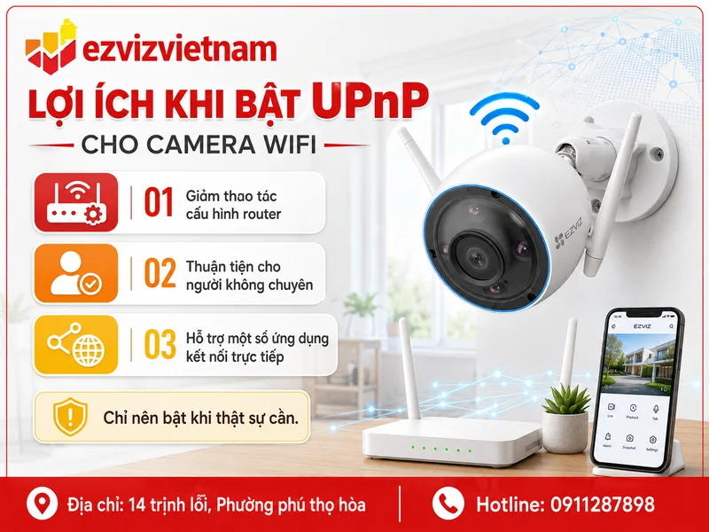 Lợi ích của việc bật UPnP cho camera WiFi