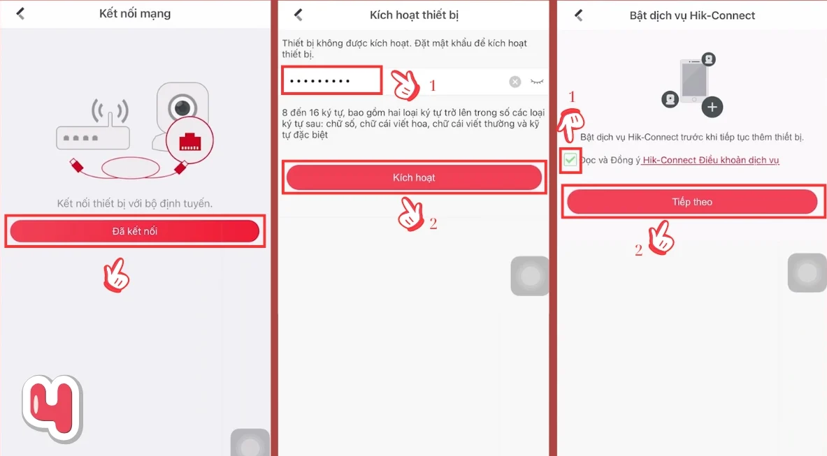 Thiết lập mật khẩu mã hóa