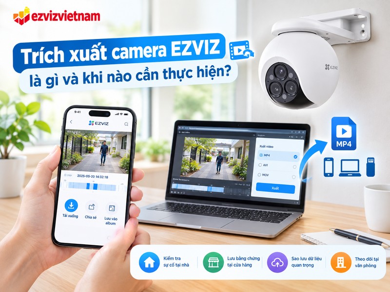 Trích xuất camera EZVIZ là gì và khi nào cần thực hiện?