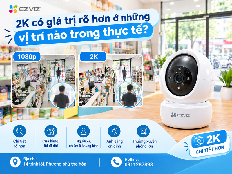 2K có giá trị rõ hơn ở những vị trí nào trong thực tế?