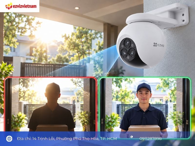 Camera EZVIZ bị ngược sáng có dấu hiệu gì và khi nào nên chỉnh?