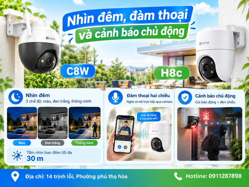 Nhìn đêm, đàm thoại và cảnh báo chủ động