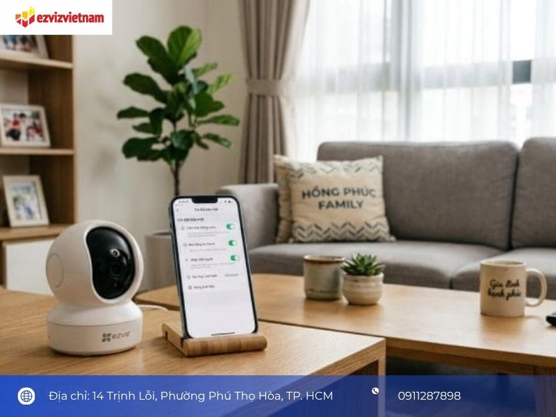 Quên mật khẩu mã hóa camera EZVIZ: