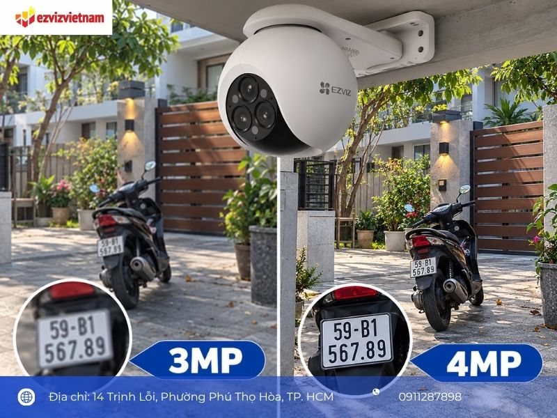 So sánh camera 3MP và 4MP về lưu trữ, bitrate và hạ tầng mạng