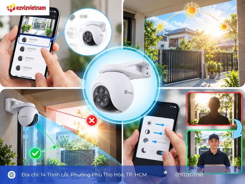 Trước khi bật chống sáng ngược EZVIZ, kiểm tra 4 điểm này