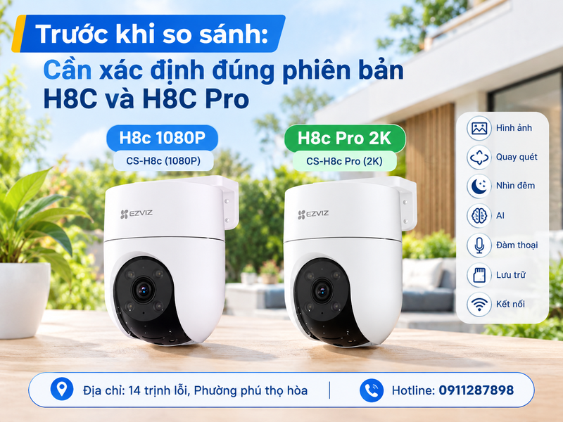 Trước khi so sánh: Cần xác định đúng phiên bản H8C và H8C Pro