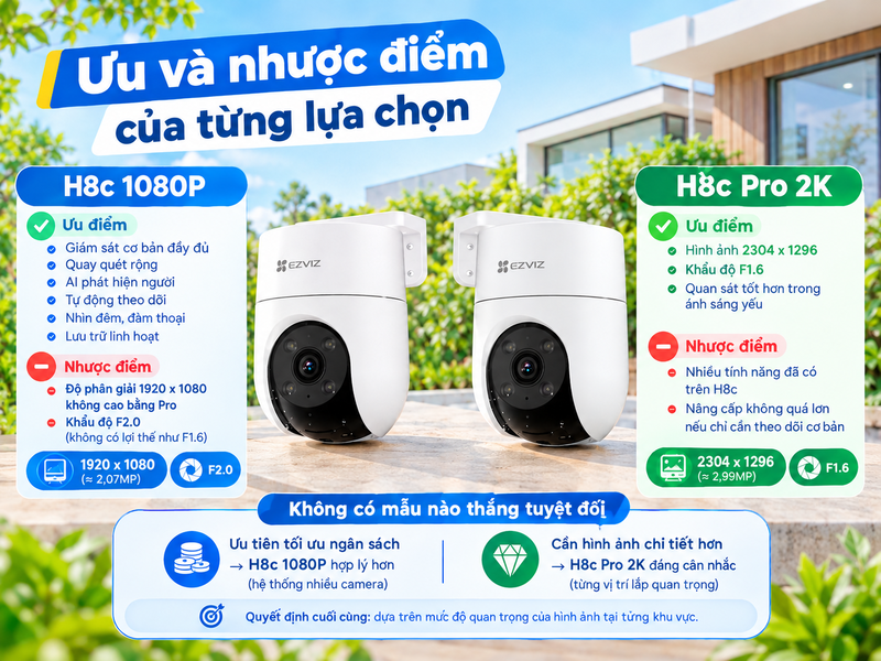 Ưu và nhược điểm của từng lựa chọn